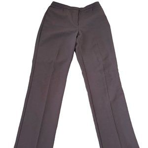 New York & Company Women Brown Dress Pants Size 8 Tall City Stretch Pre-owned